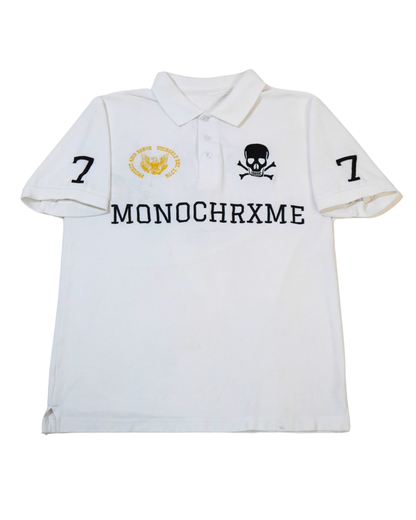 MONOCHRXME POLO WHITE